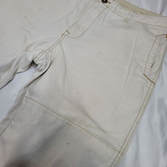 VINTAGE LL‎ Bean cream double knee straight leg gorp work pants 36x32 - Picture 4 of 11